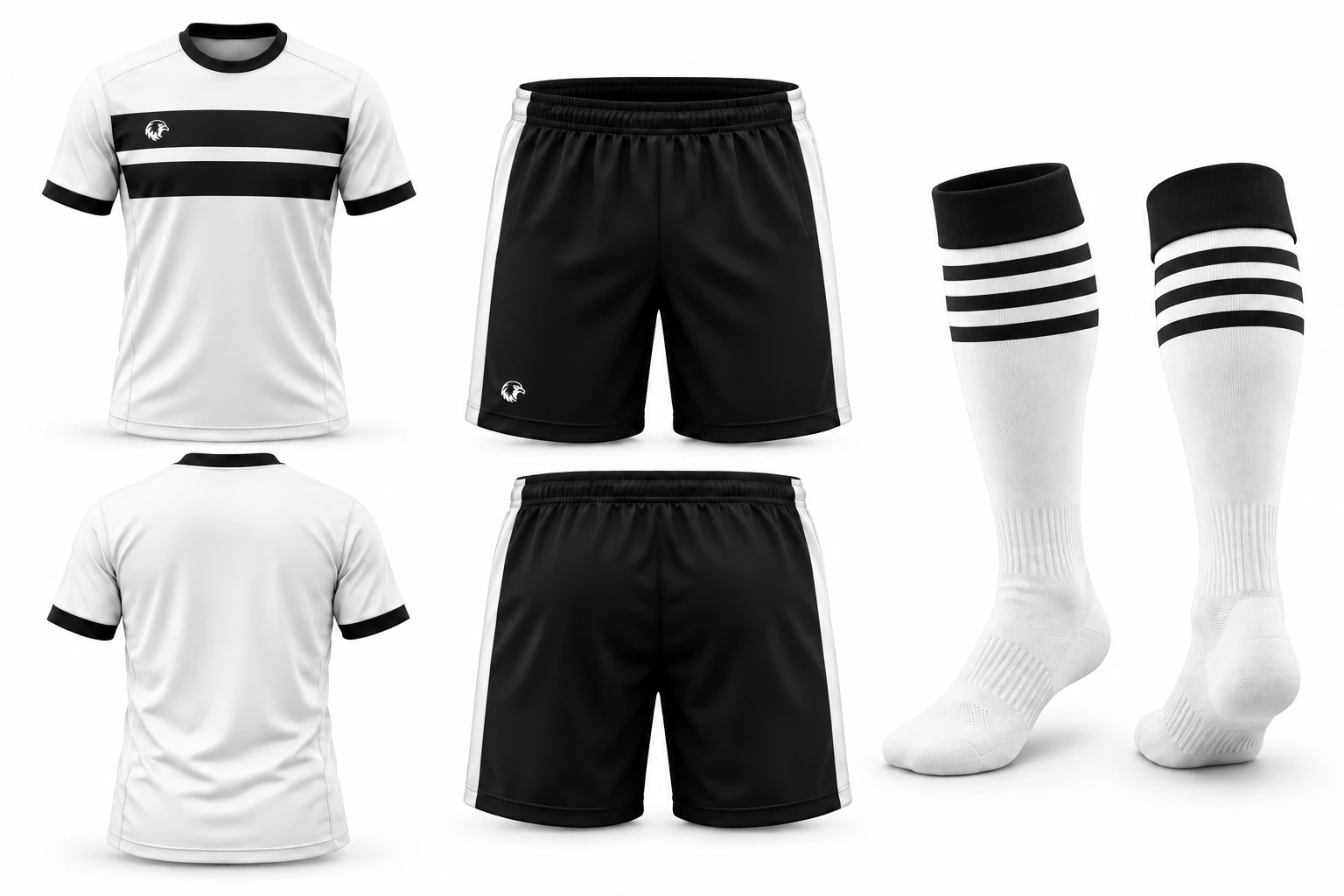 Alpine White / Black full kit — approved design reference