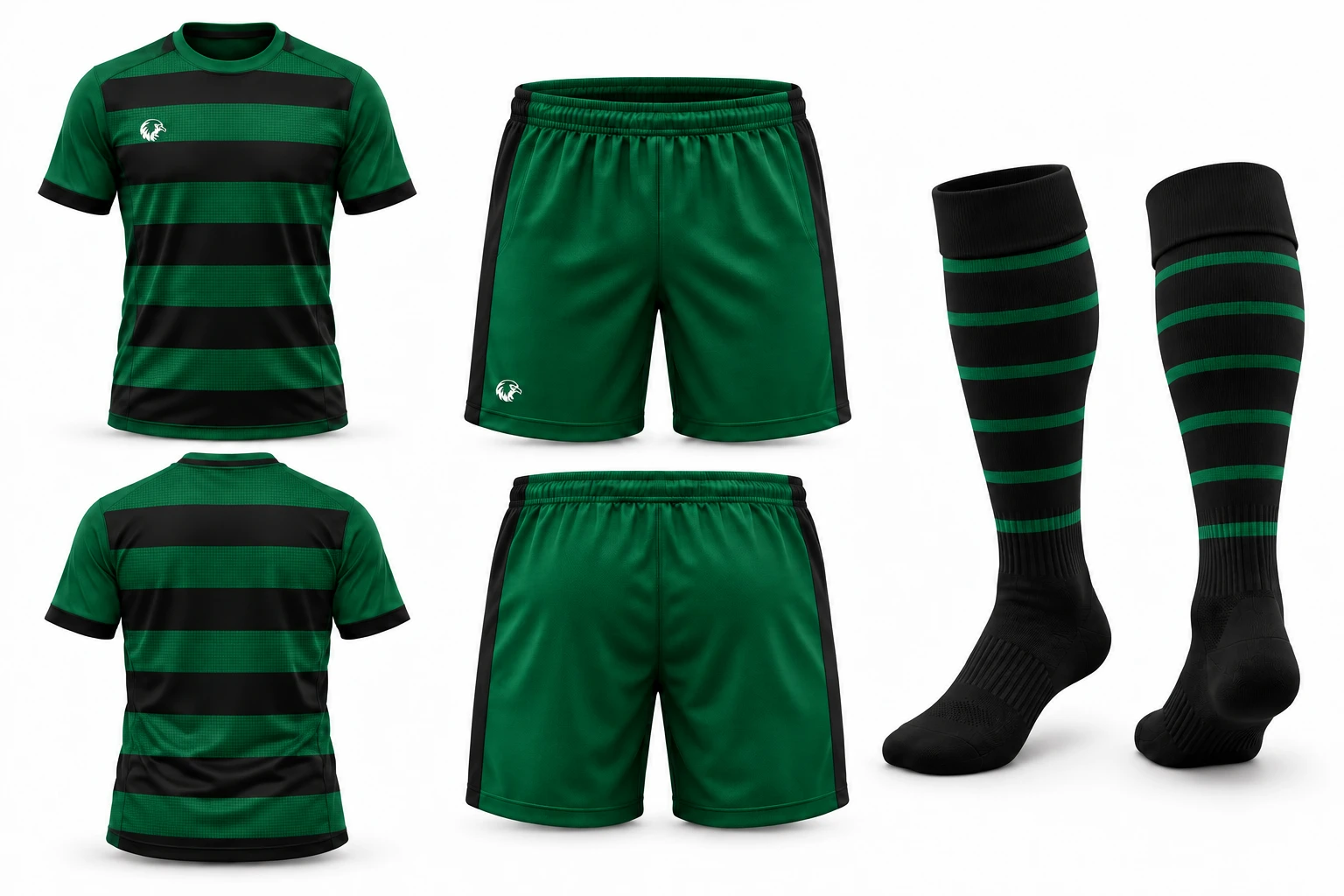 Dynamo Emerald Green / Black full kit — approved design reference
