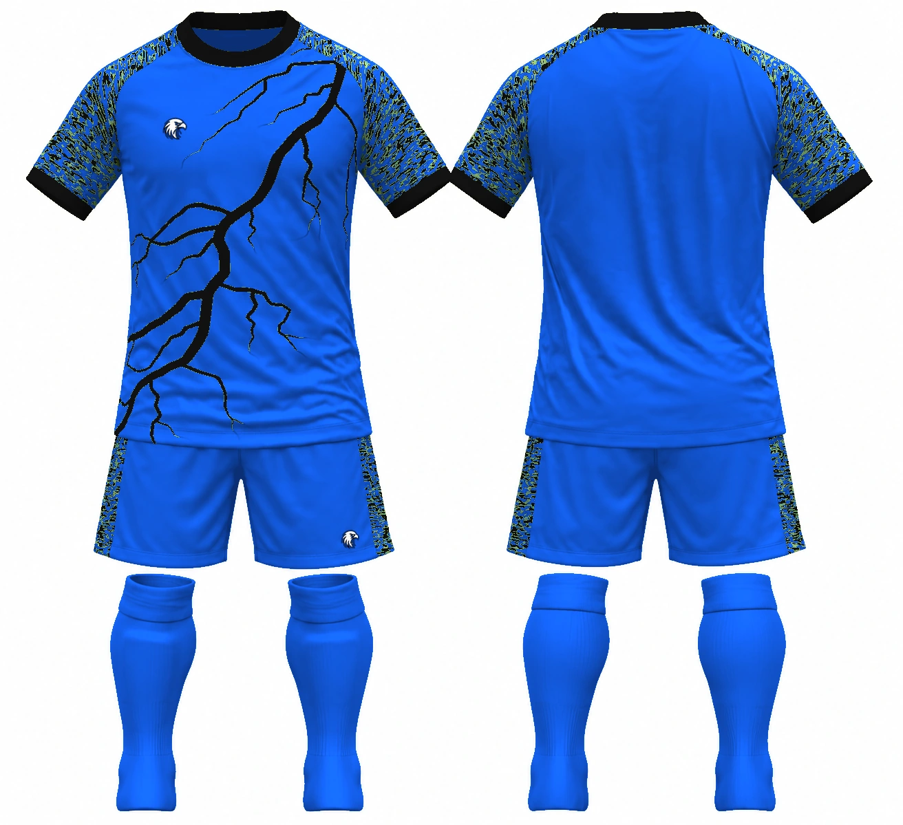 Lightning Royal Blue / Black full kit