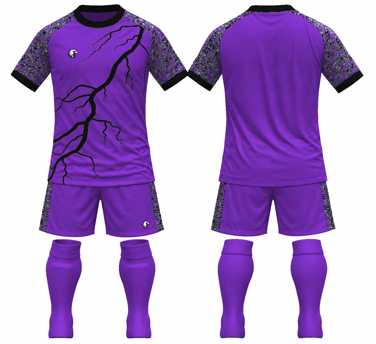Lightning Purple / Black full kit