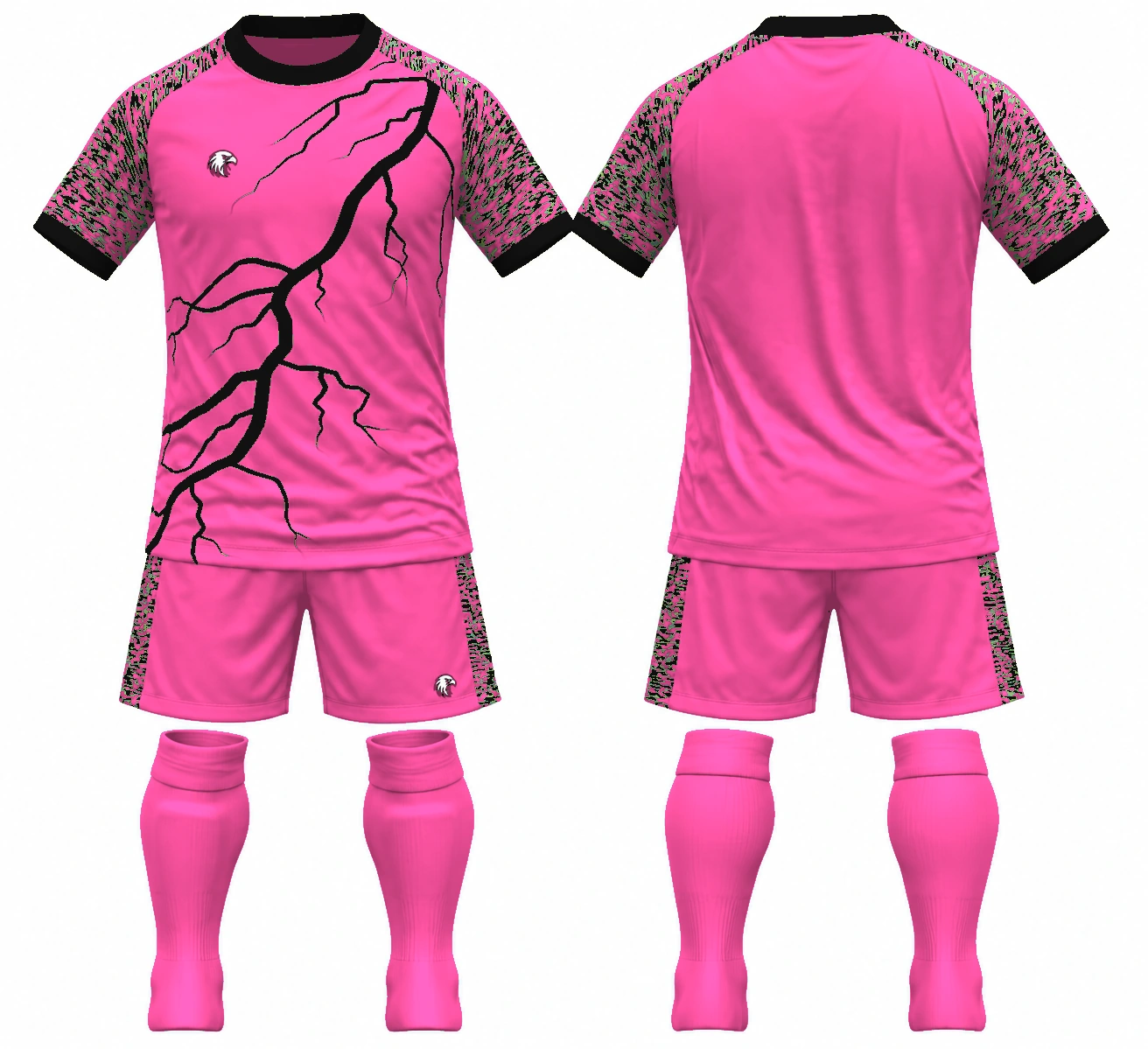 Lightning Pink / Black full kit
