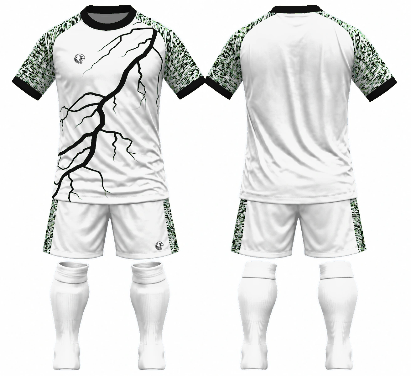 Lightning White / Black full kit