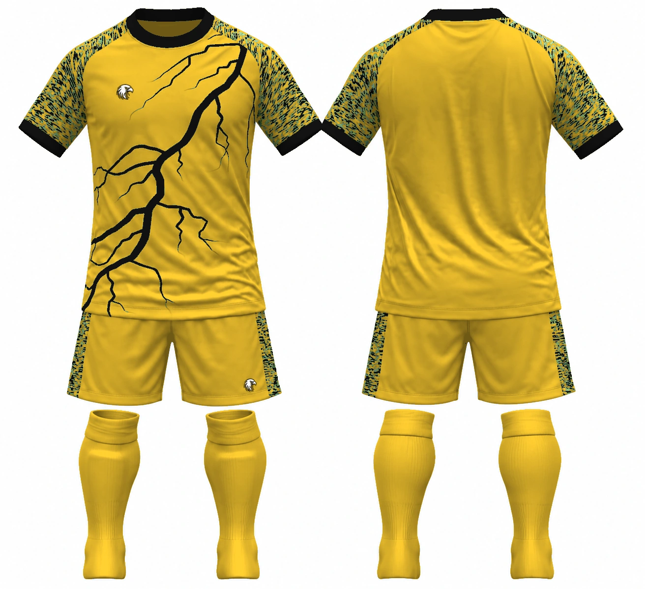 Lightning Gold / Black full kit