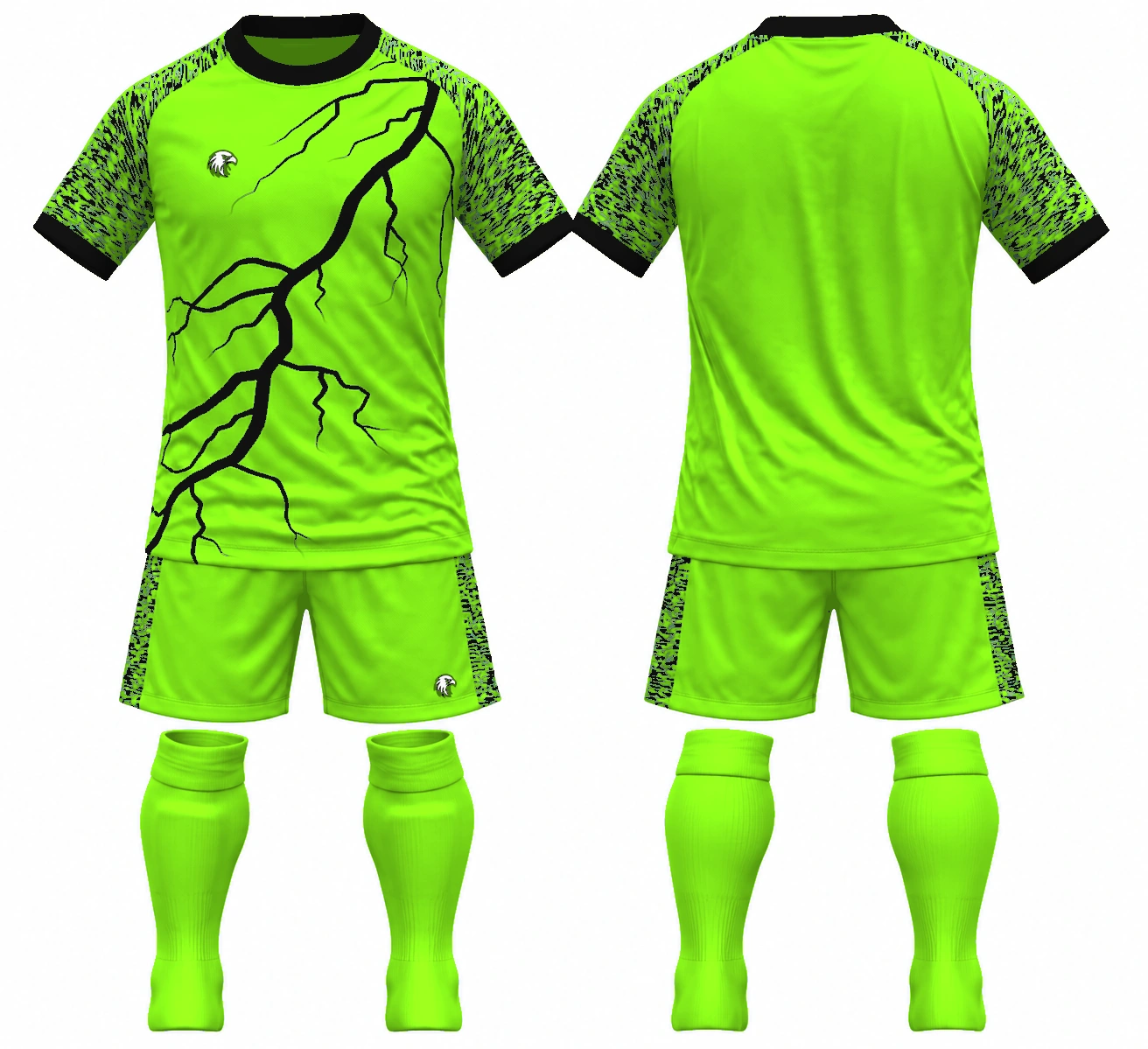 Lightning Lime / Black full kit