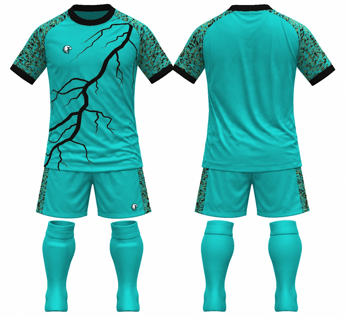 Lightning Teal / Black full kit