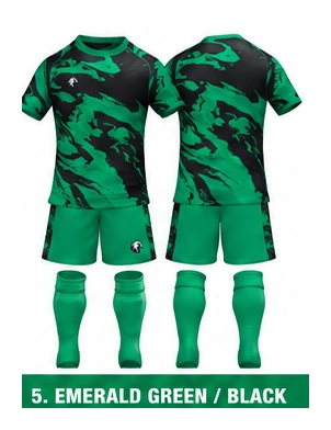 Marble Emerald Green / Black full kit