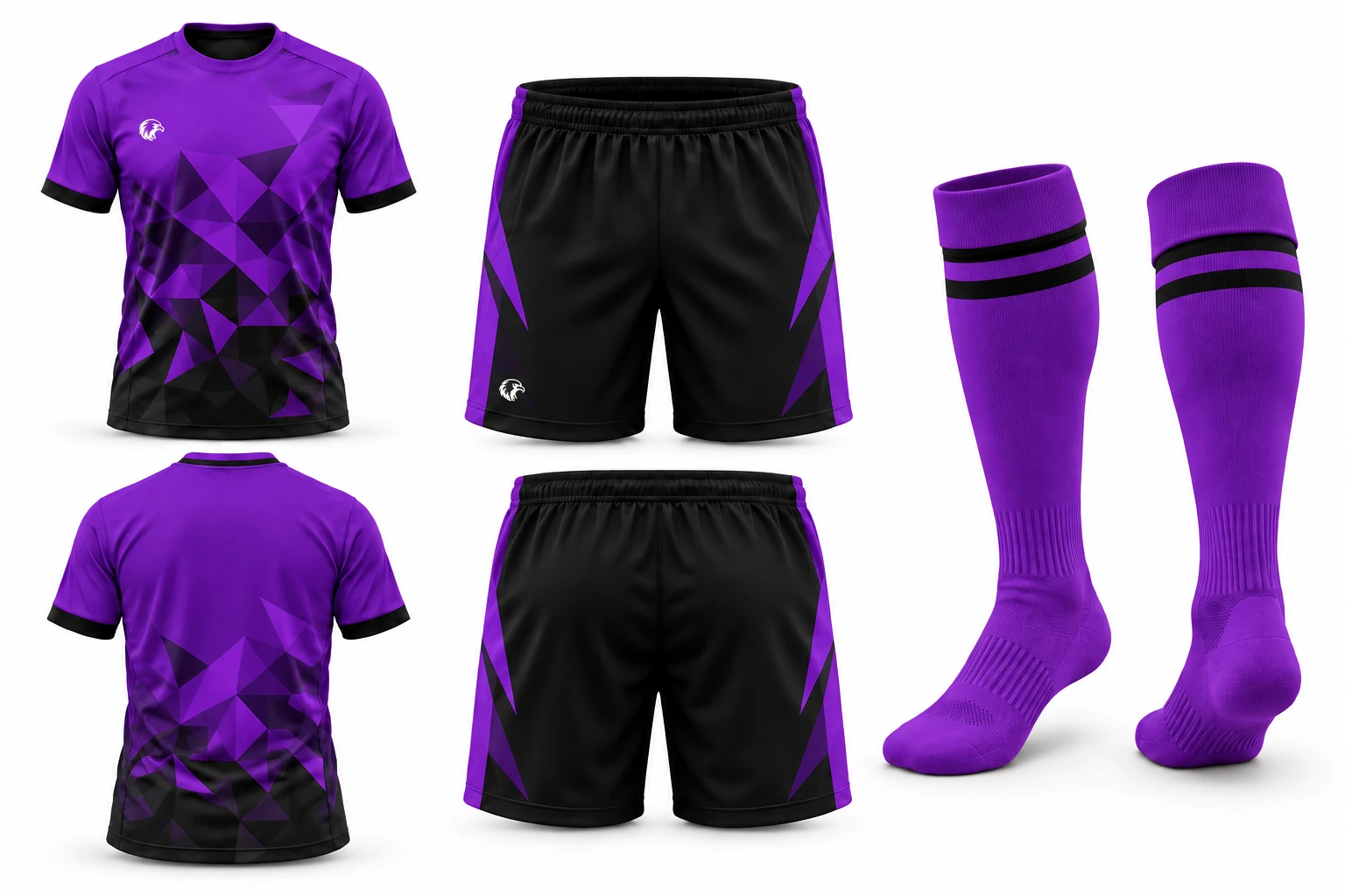 Prism Purple / Black full kit — approved design reference