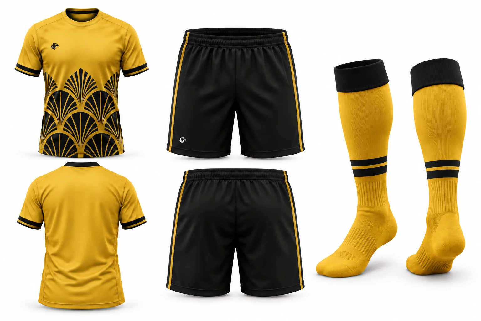 Regal Gold / Black full kit — approved design reference