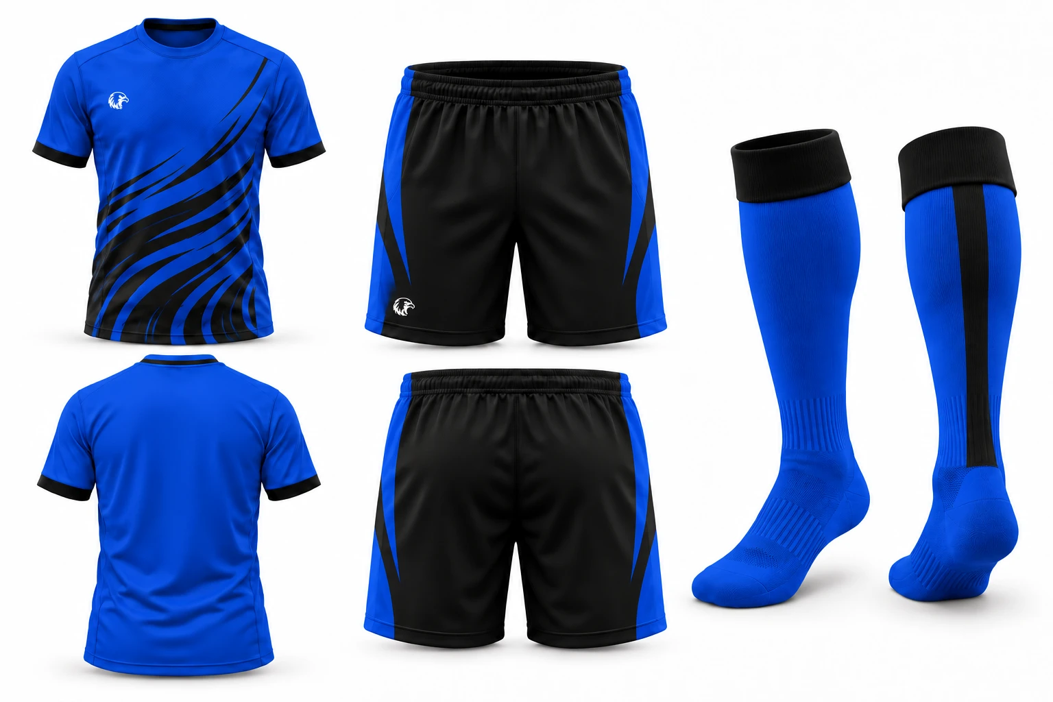 Velocity Royal Blue / Black full kit