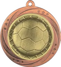 Superstar Football Medal front view