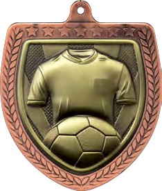 Cobra Shield Football Shirt Medal front view