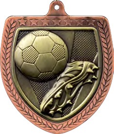 Cobra Shield Football Medal front view