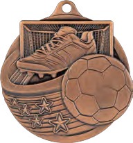 Power Strike Football Medal front view