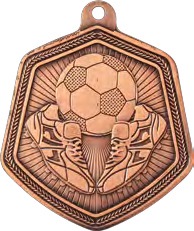 Falcon Football Medal front view