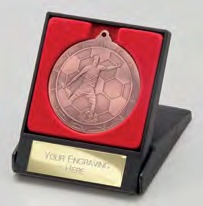 Impulse Football Medal & Box front view