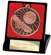 Formation Football Medal & Box front view