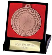 Aviator Football Medal & Box front view