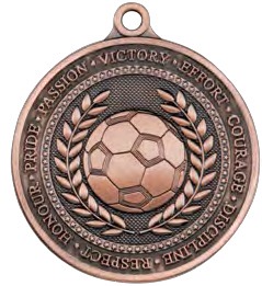 Olympia Football Medal front view