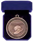 Olympia Boot & Ball Medal & Box front view