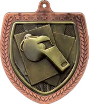 Cobra Shield Referee Medal front view
