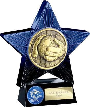 Superstar Goalkeeper Blue front view