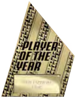 The Marauders Gunmetal & Black — Player Of The Year selected award design