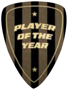 Tournament Carbon Black & Gold — Player Of The Year selected award design