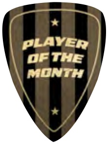 Tournament Gunmetal & Black — Player Of The Month selected award design