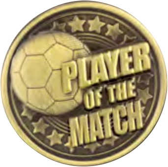 Superstar Football โ Blue โ Player Of The Match selected award design
