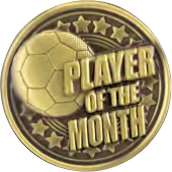 Superstar Football — Blue — Player Of The Month selected award design