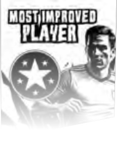 Most Improved Player selected award design