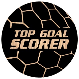 Hat-Trick Strike Football — Top Goal Scorer selected award design