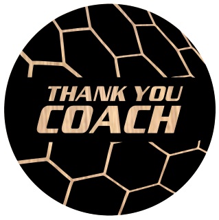 Thank You Coach selected award design