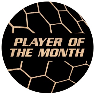 Hat-Trick Strike Football — Player Of The Month selected award design