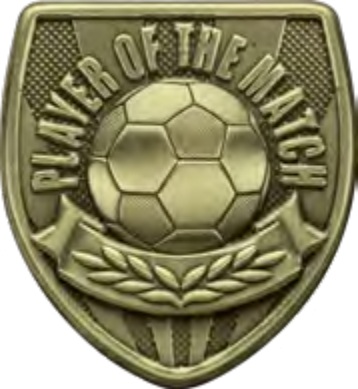 Cobra Star Football — Black — Player Of The Match selected award design