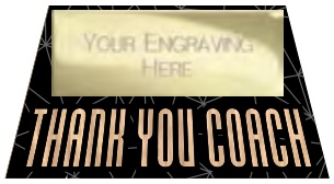Thank You Coach selected award design