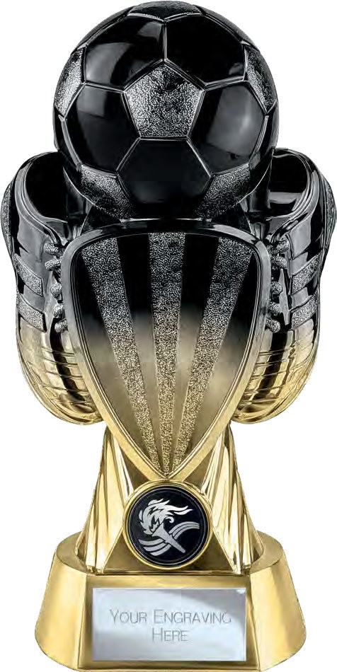 Tournament Carbon Black & Gold front view