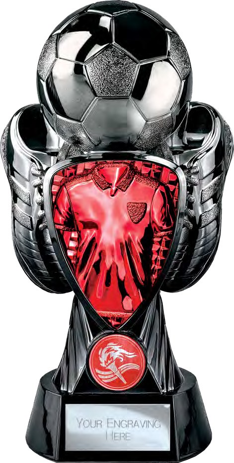 Tournament Gunmetal & Red front view