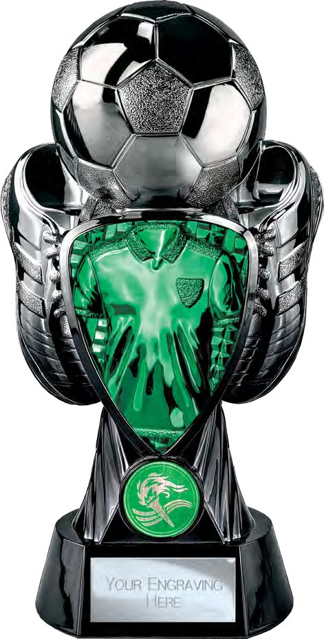 Tournament Gunmetal & Green front view
