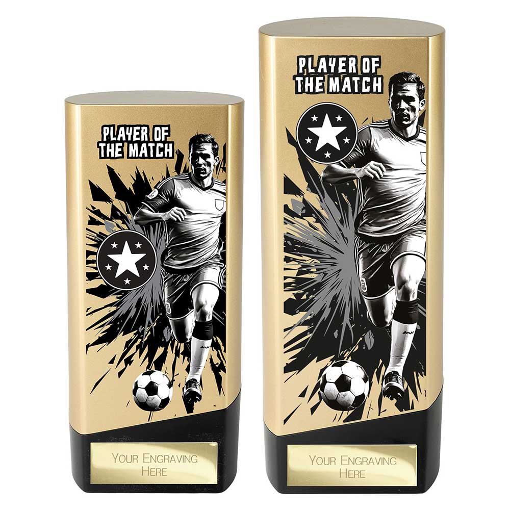 Prime Football — Gold — Player Of The Match front view