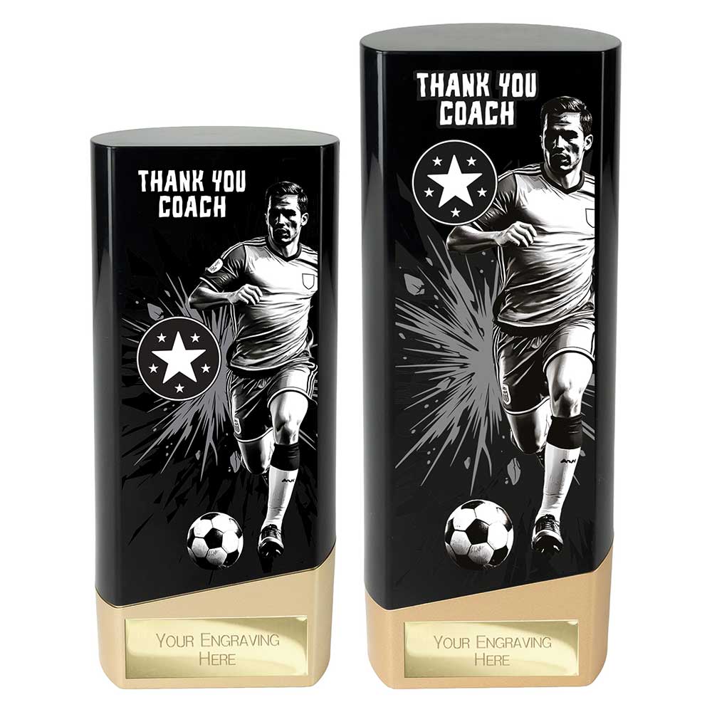 Prime Football — Black — Thank You Coach front view