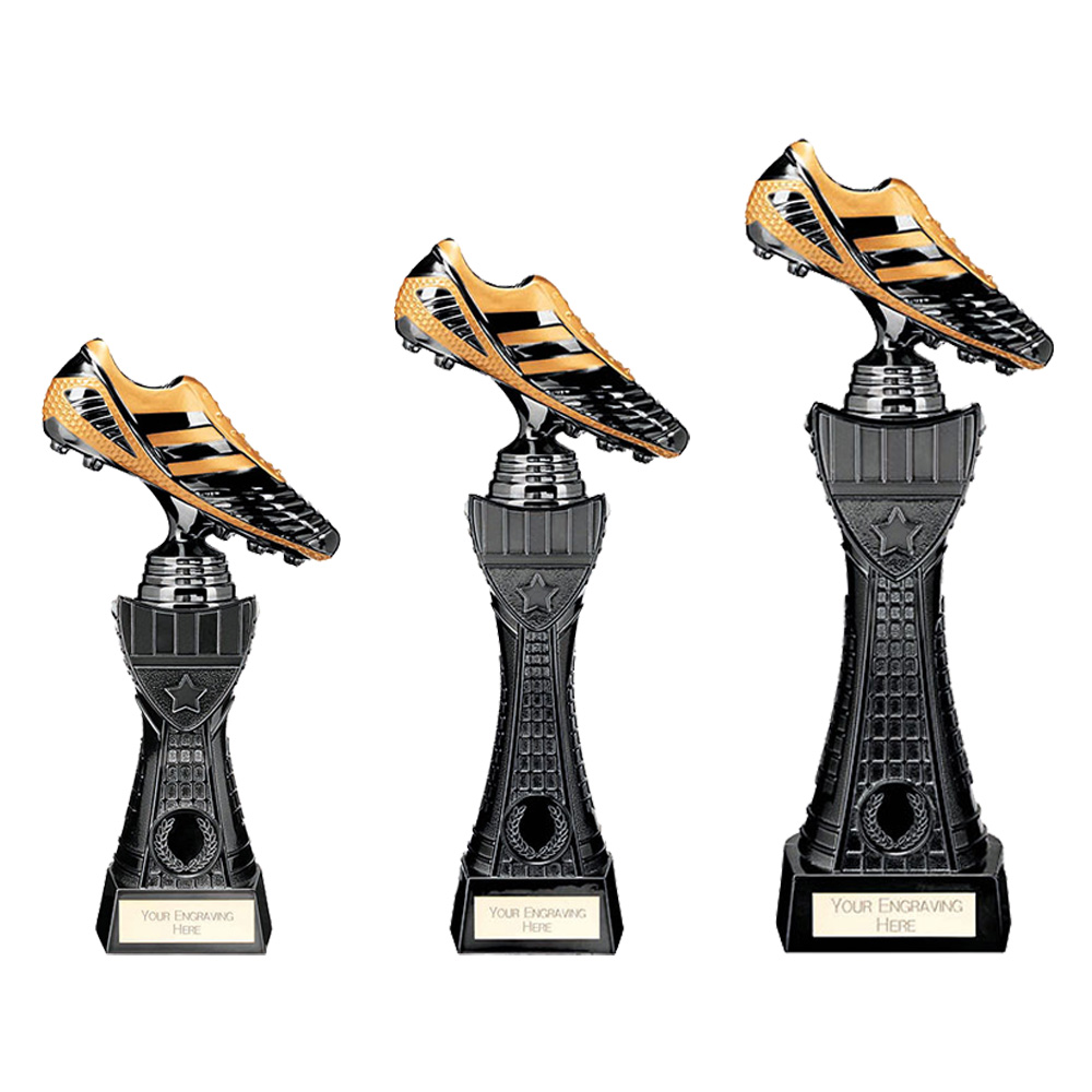 Black Viper Tower Football Boot front view