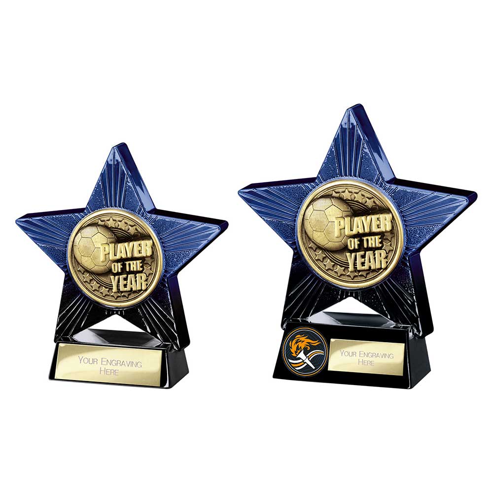 Superstar Football — Blue — Player Of The Year front view