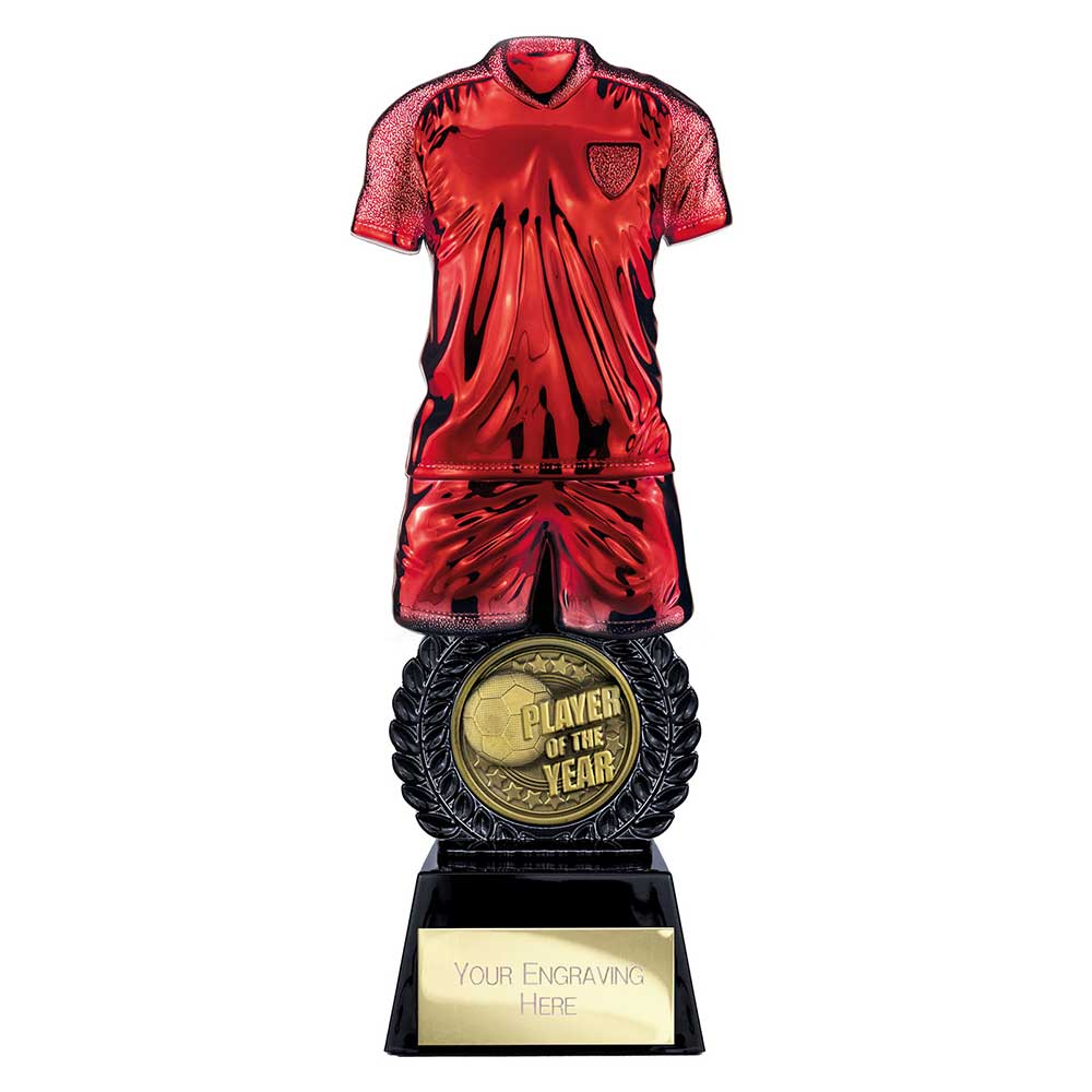 Intensity Football — Red — Player Of The Year front view