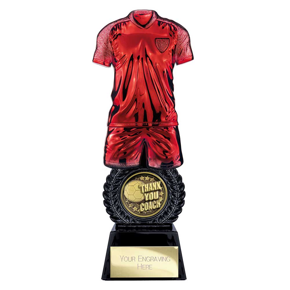 Intensity Football — Red — Thank You Coach front view