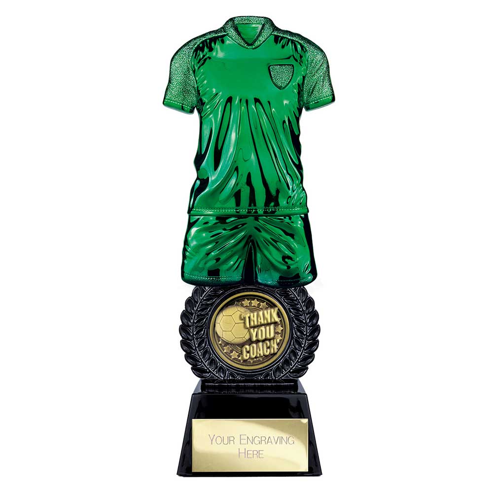 Intensity Football — Green — Thank You Coach front view