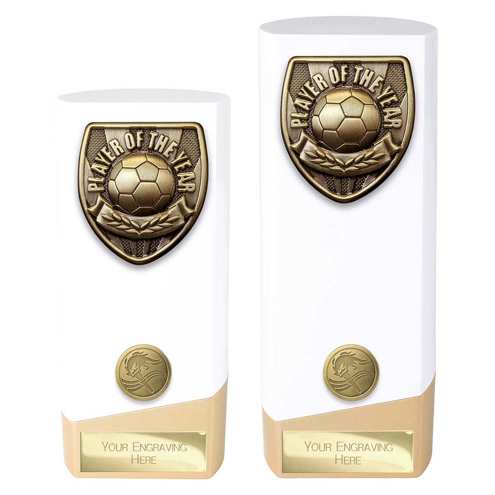 Prime Cobra Football — White — Player Of The Year front view