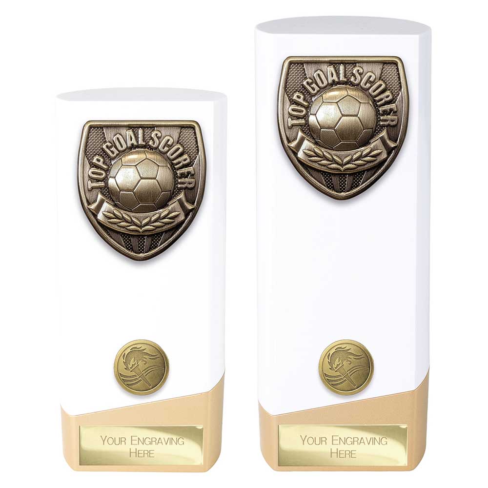 Prime Cobra Football — White — Top Goal Scorer front view