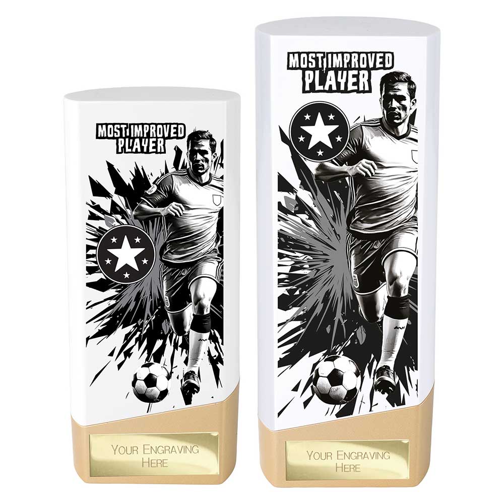 Prime Football — White — Most Improved Player front view