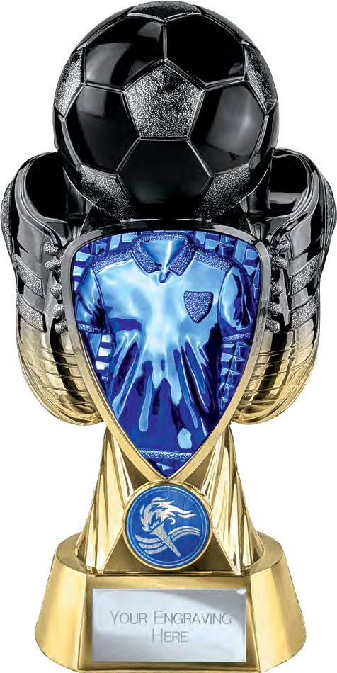 Tournament Carbon Black & Blue front view